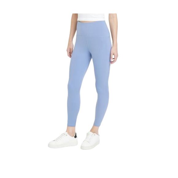 A New Day Womens Pants Blue Leggings High Waisted 7/8 Length L (12-14) - Picture 1 of 6